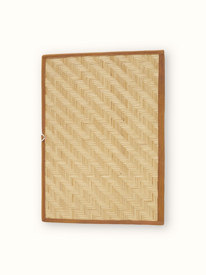 Angled view of Bamboo File Folder Brown displaying its elegant and functional design.