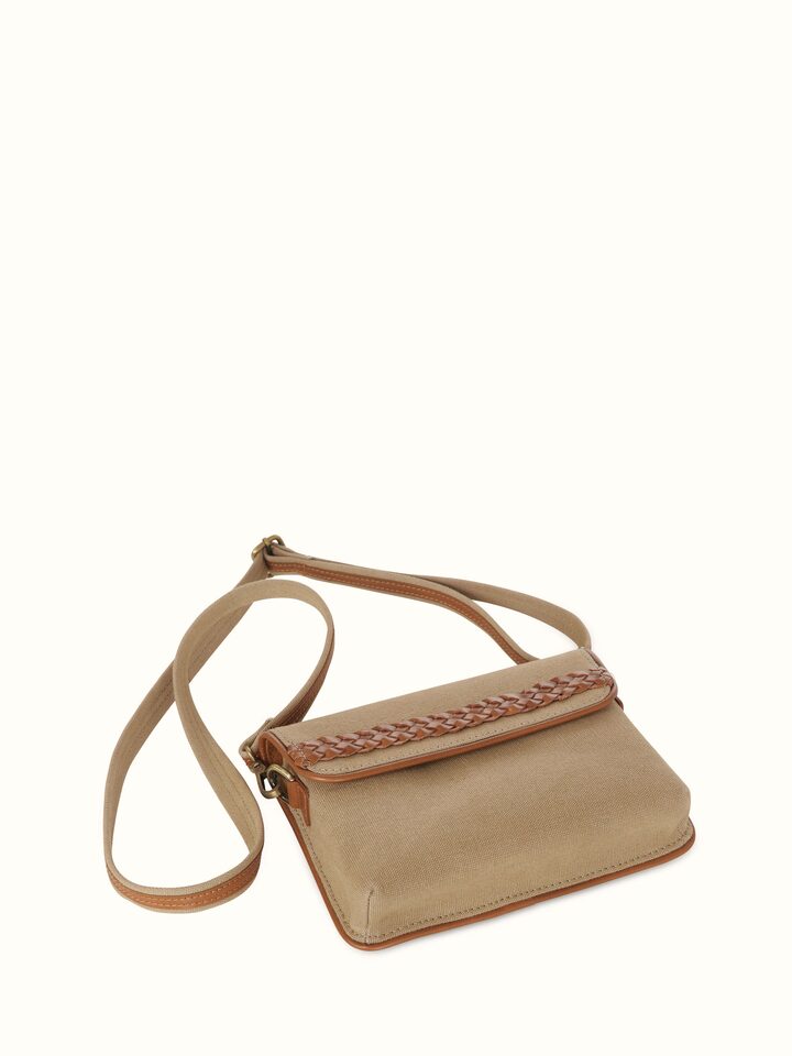 Front view of slim Leather laptop bag showcasing its sleek design and premium leather texture