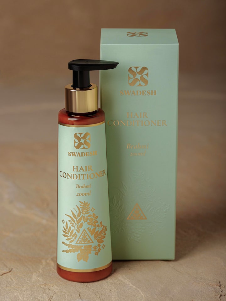 Close-up of Hair Conditioner Brahmi showcasing its creamy texture and rich consistency