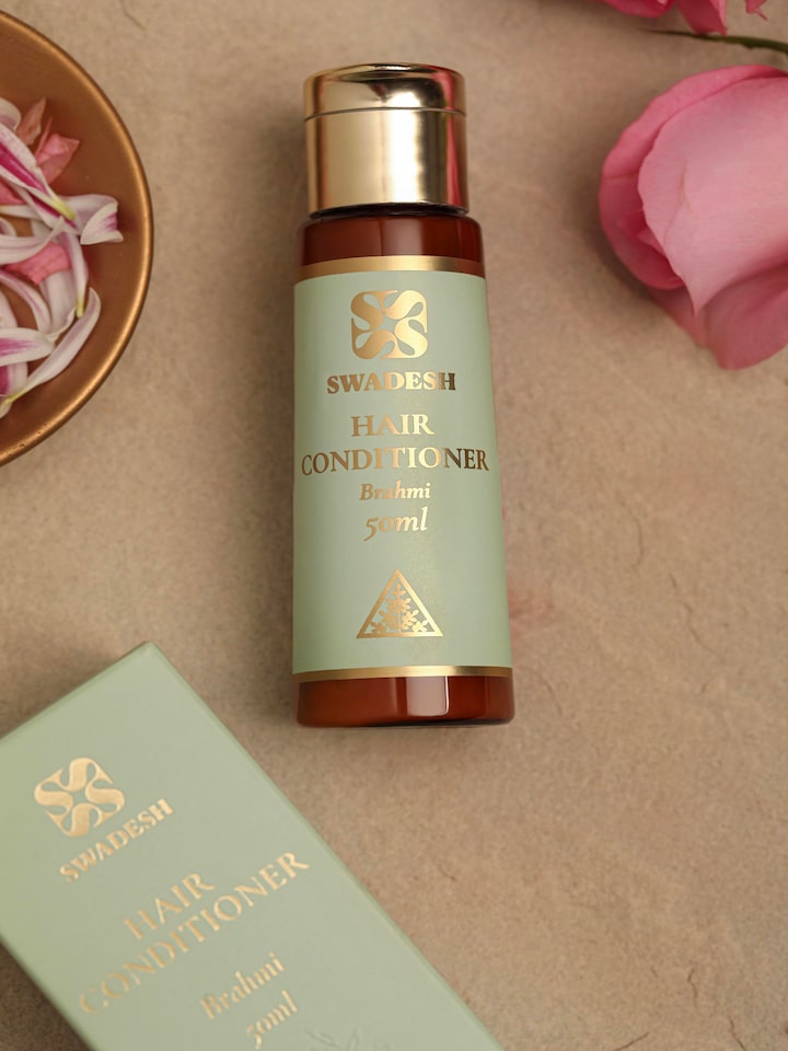 Side view of Hair Conditioner Brahmi highlighting the texture and benefits of the product