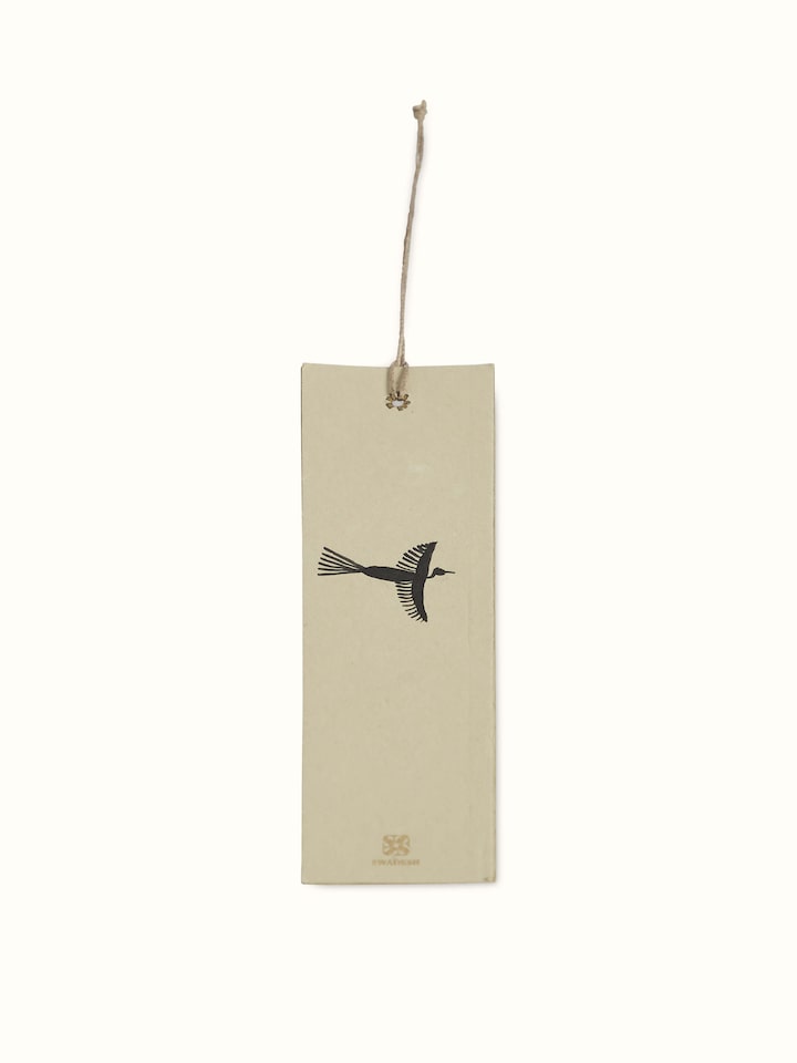 Detailed shot of Warli painted paper bookmarks in brown (2 pcs) showing close-up of the Warli art patterns.