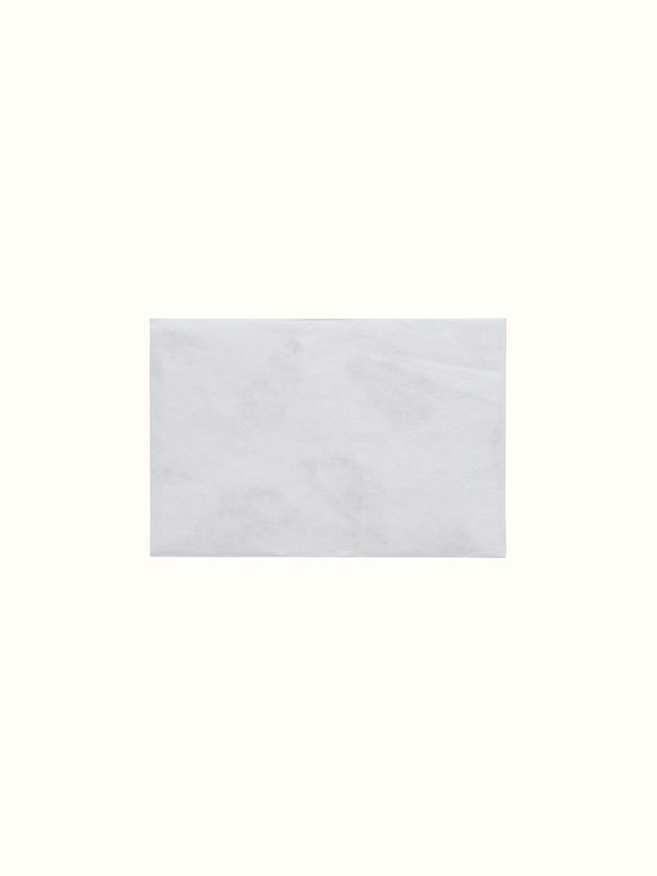 Front view of Auroville Handmade Paper Money Envelopes in White (3 pcs) showcasing elegant design.