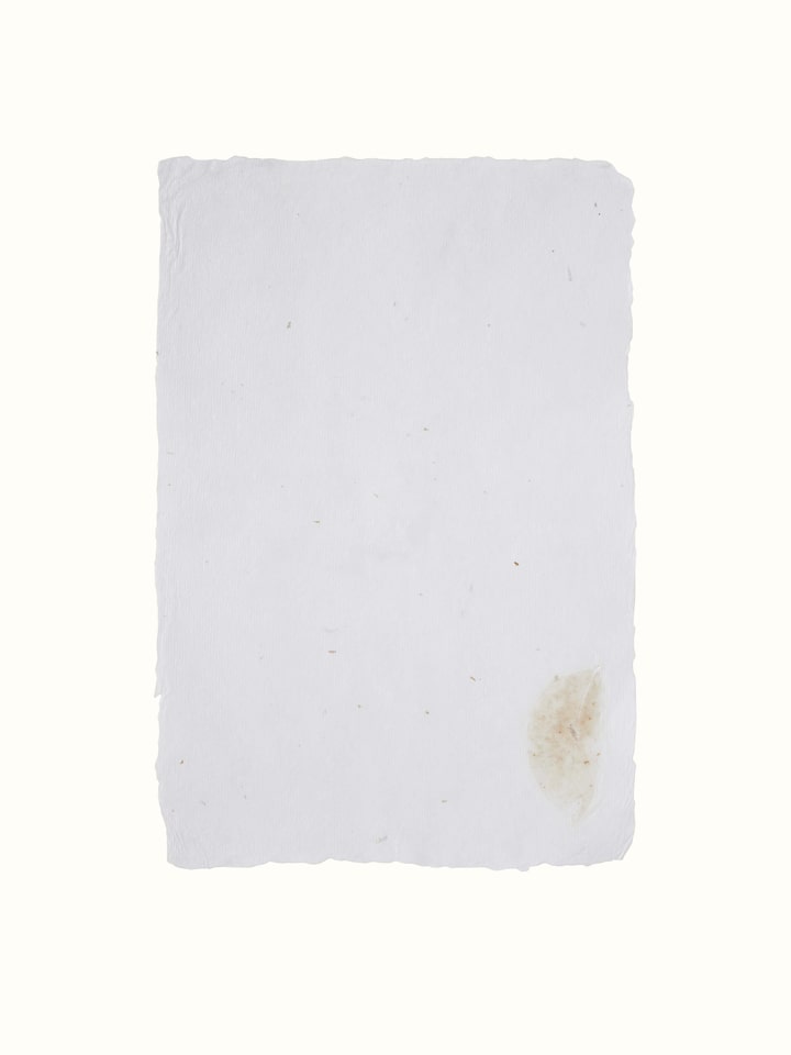 Front view of Auroville handmade paper sheets (5 pcs)