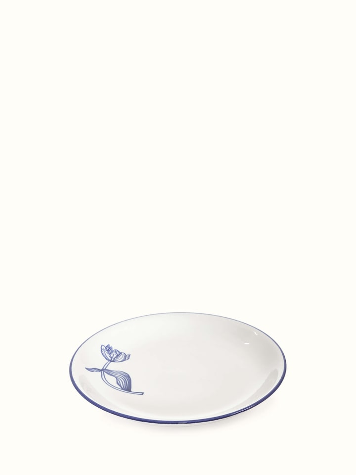 Front view of Khurja Pottery Ceramic Serving Platters showcasing detailed ceramic work