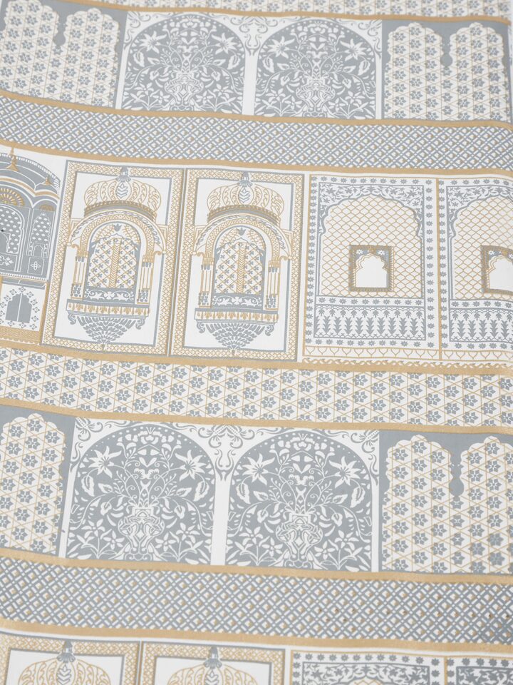 Angled view of Handmade paper wrapping sheets in white color (2 pcs)