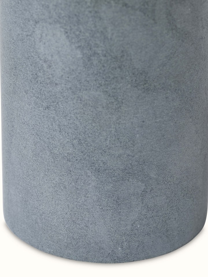 Top view of Natural Carved Stone Toothbrush Holder, highlighting the openings and overall shape