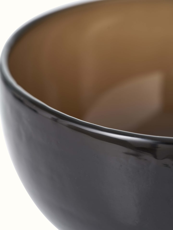 Close-up view of Firozabadi glass work serving bowls (3 pcs) showcasing the elegant design and quality craftsmanship