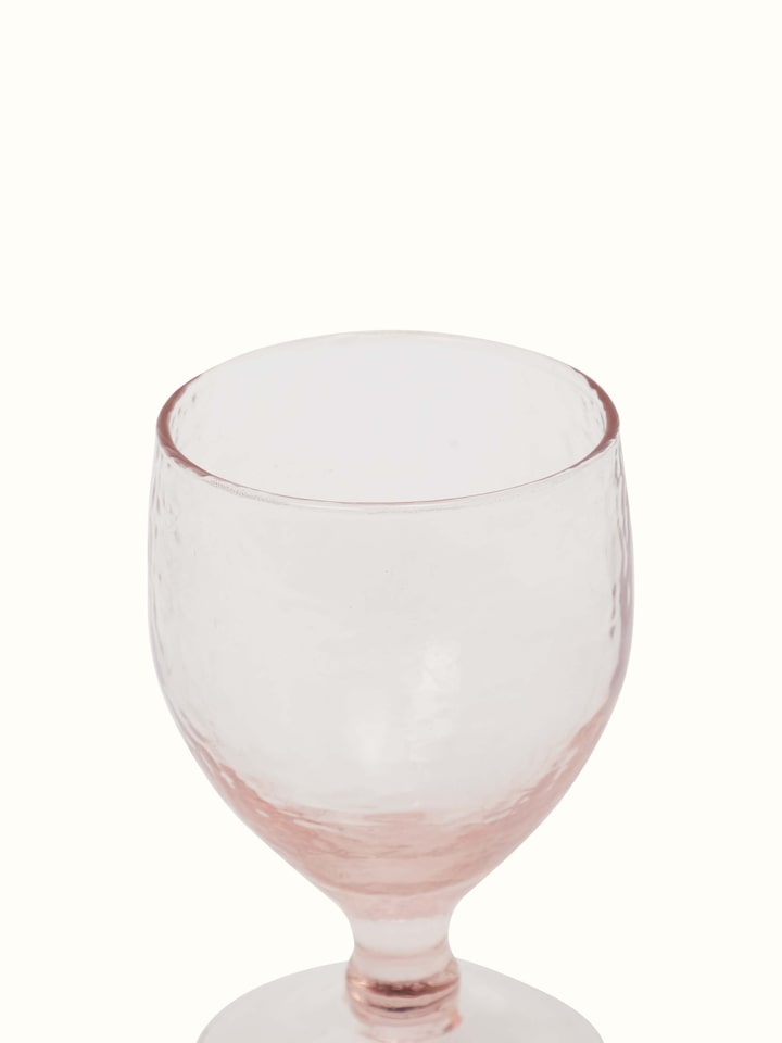 Side view of Glass-Worked Montrachet Glass Set (2 pcs) highlighting craftsmanship