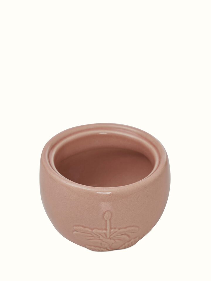 Front view of Studio Pottery Mango Wood & Stone Trinket Box displaying the box's unique design and craftsmanship.