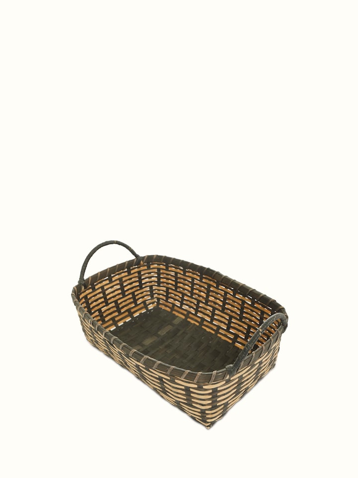 Angled view of Bamboo storage organiser illustrating its versatile storage features and modern design