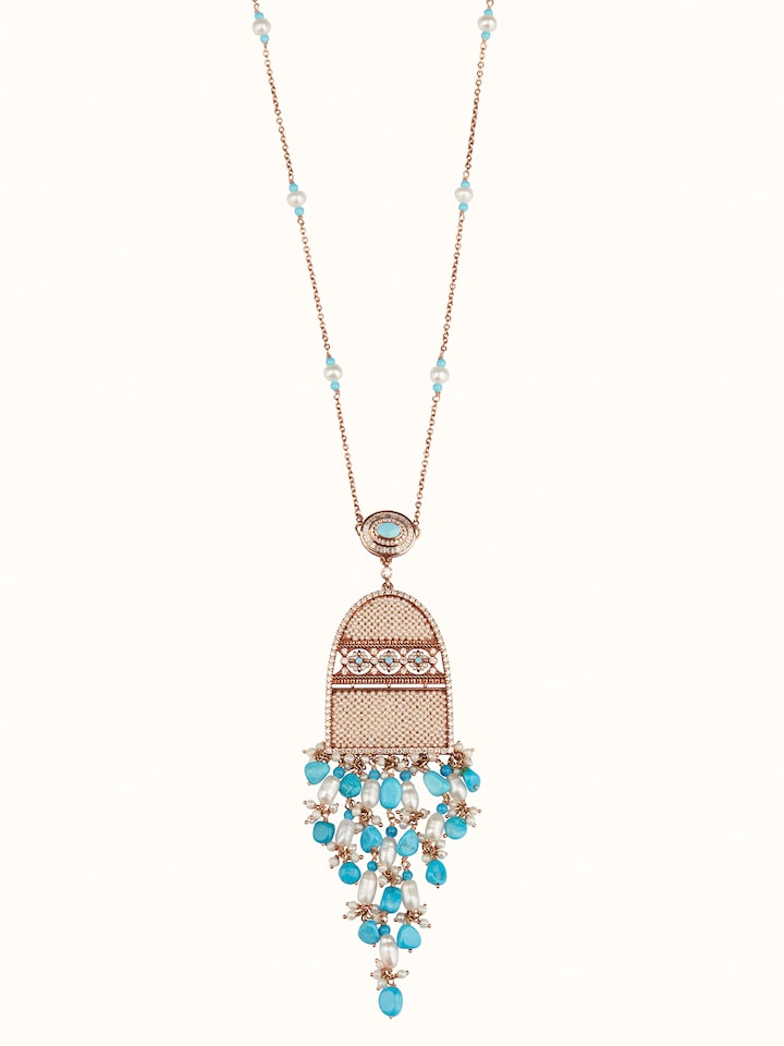 Pearl Pirohi 18 Karat Gold Pendant & Chain