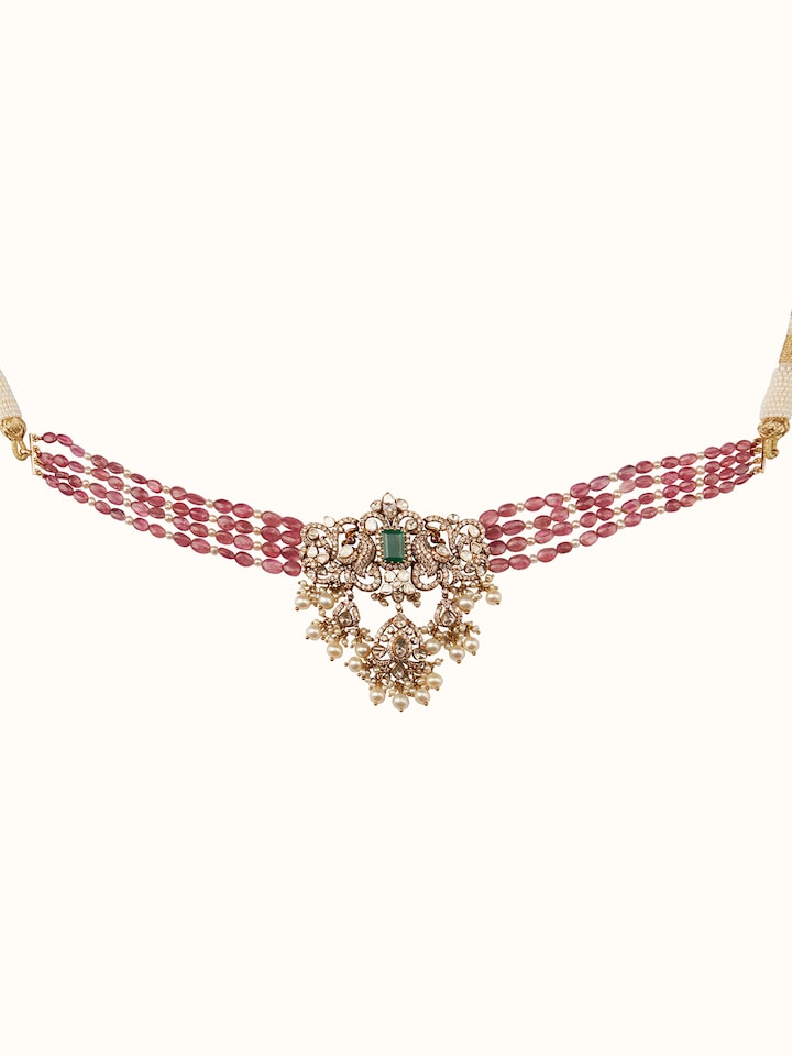 Dank Polki 18 Carat Gold Choker