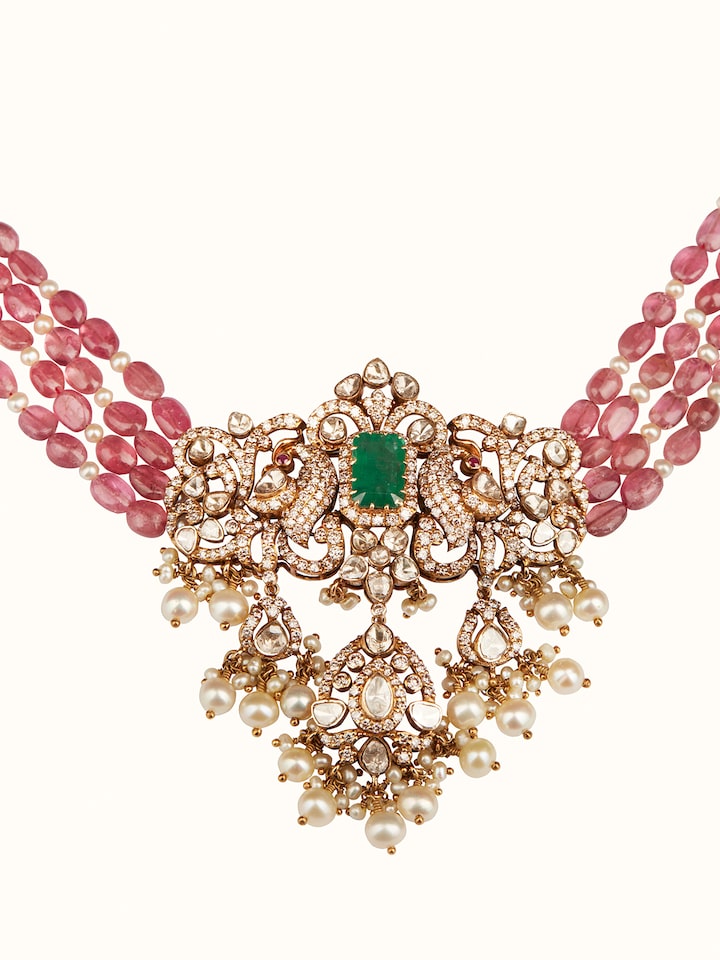 Dank Polki 18 Carat Gold Choker