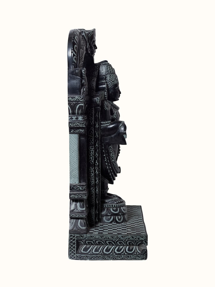 Side detail view of the Stone Carved Balaji Idol