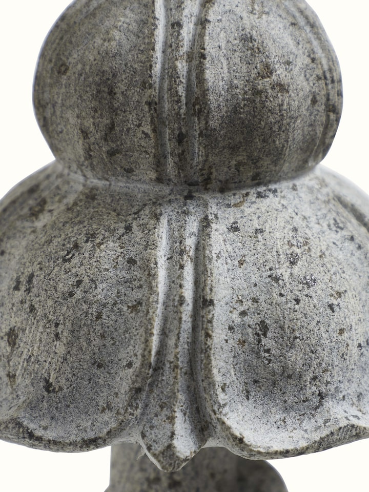 Detail view of the Stone Carved Deity Hand Sculpture