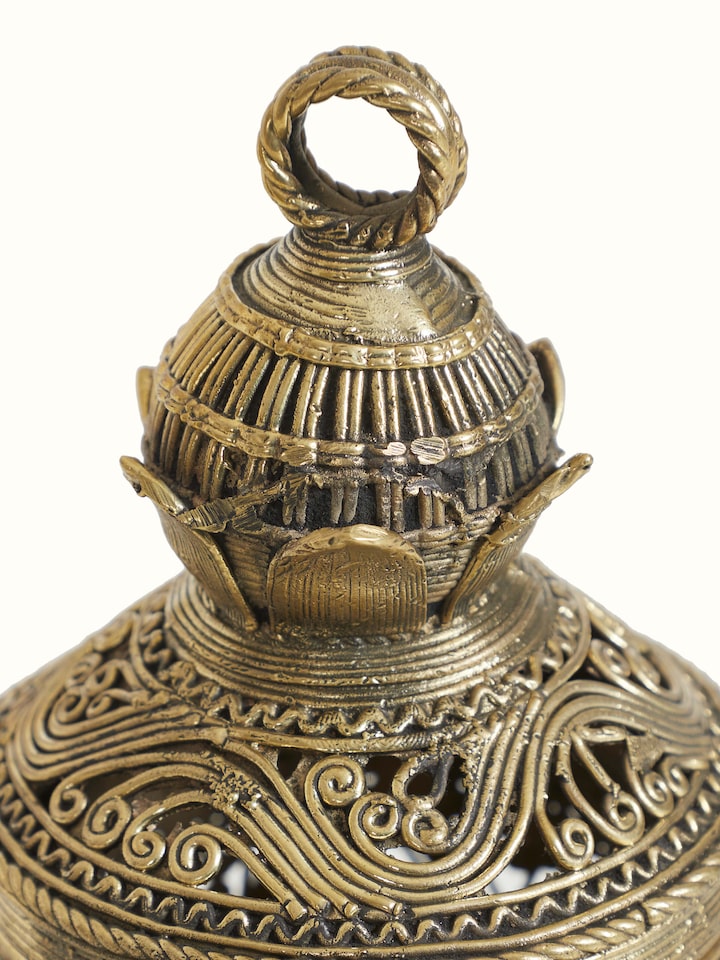 Detail shot of Dhokra Brass Box