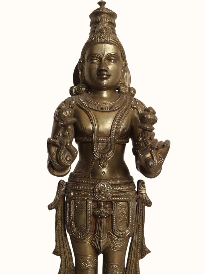 Detail view of the Bronze Cast Surya Idol