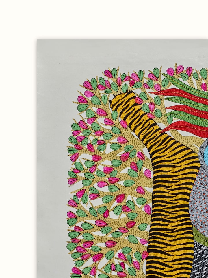 Detailed view of the After The Pour Gond Art