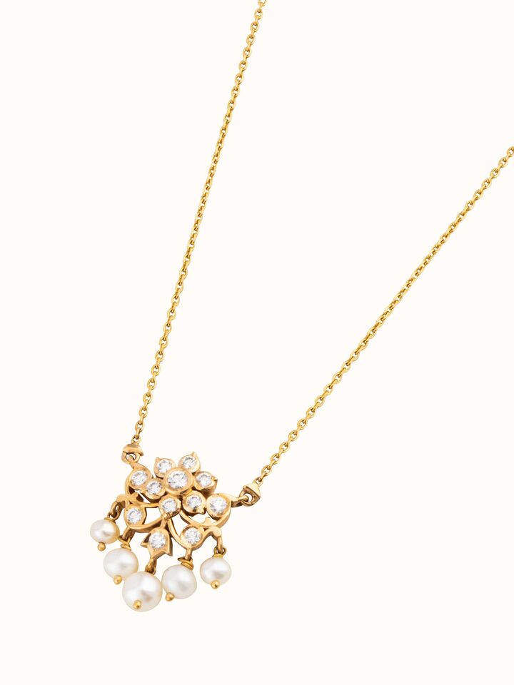 Close-setting 22 Karat Gold Collar Necklace