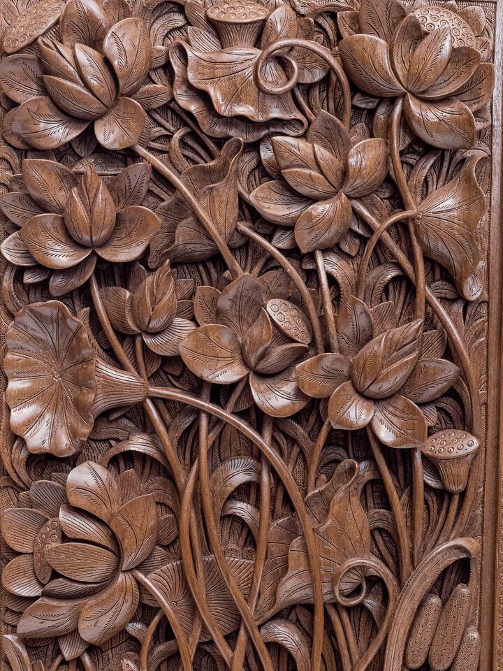 Detail view of the Jalwa E Chaman Wall Panel