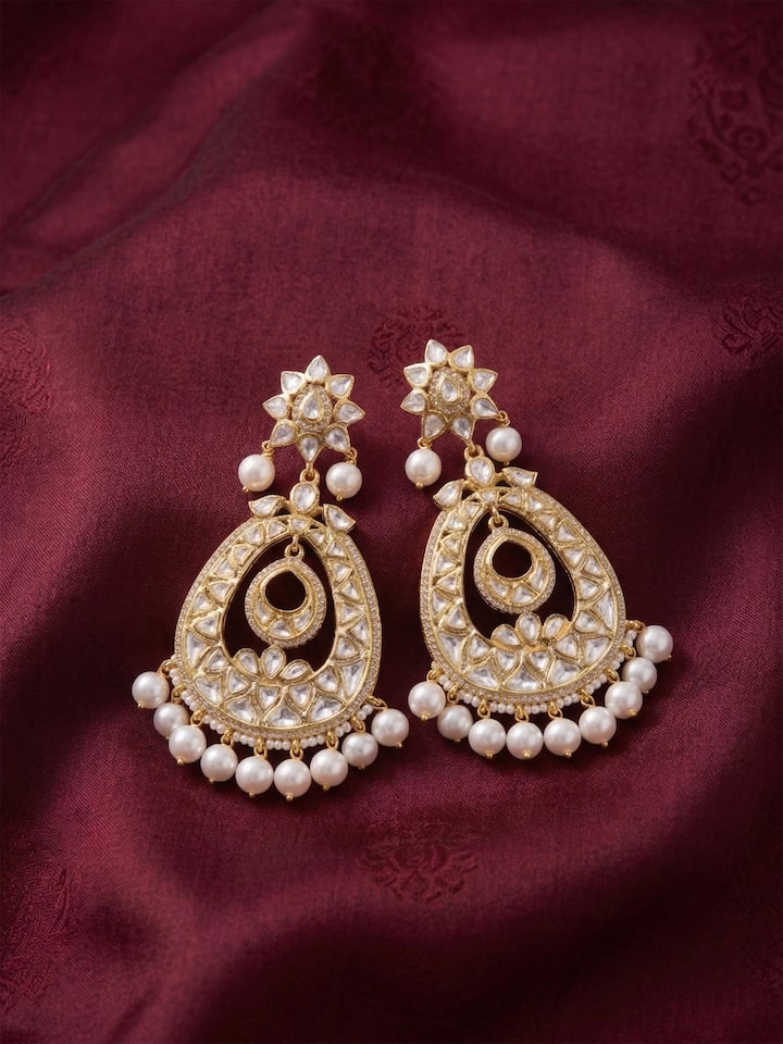 Lifestyle view of the Silver Smithing Drop Earrings
