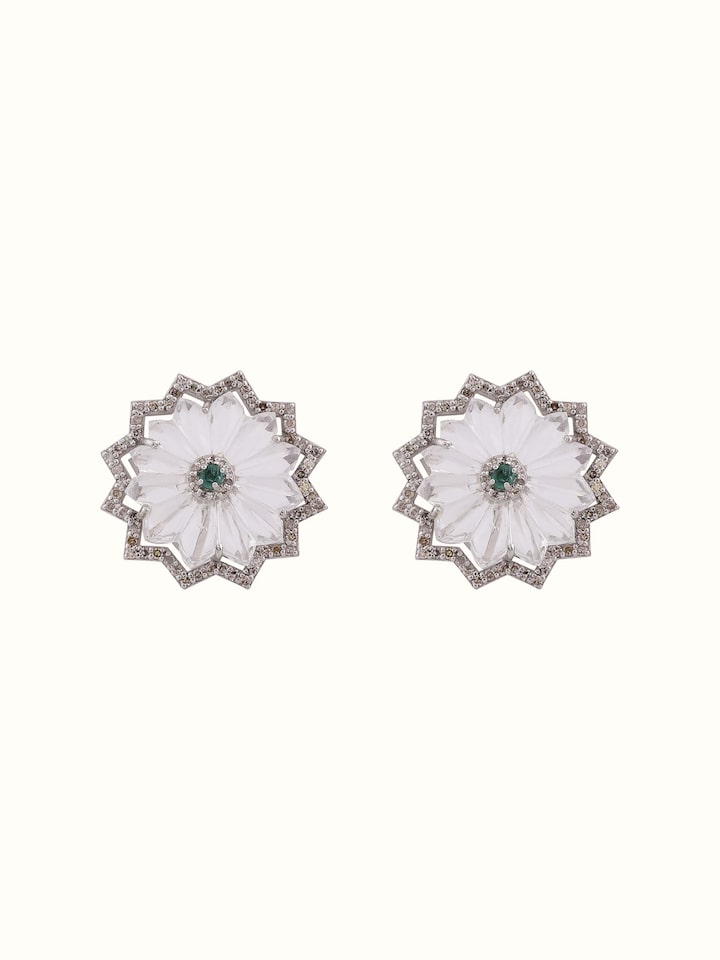Front view of Silver Smithing cufflinks