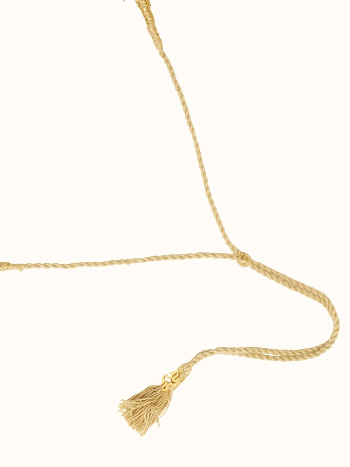 Close-up of the Guttapusalu Silver Choker craftsmanship