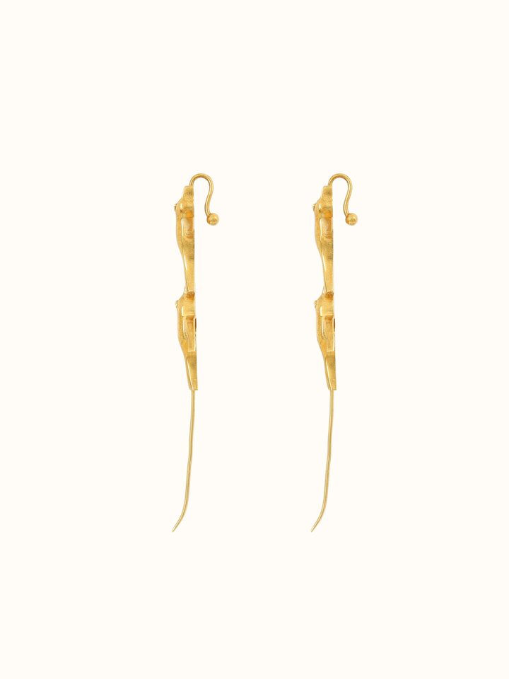 Side view of Silver Smithing Ear Cuffs