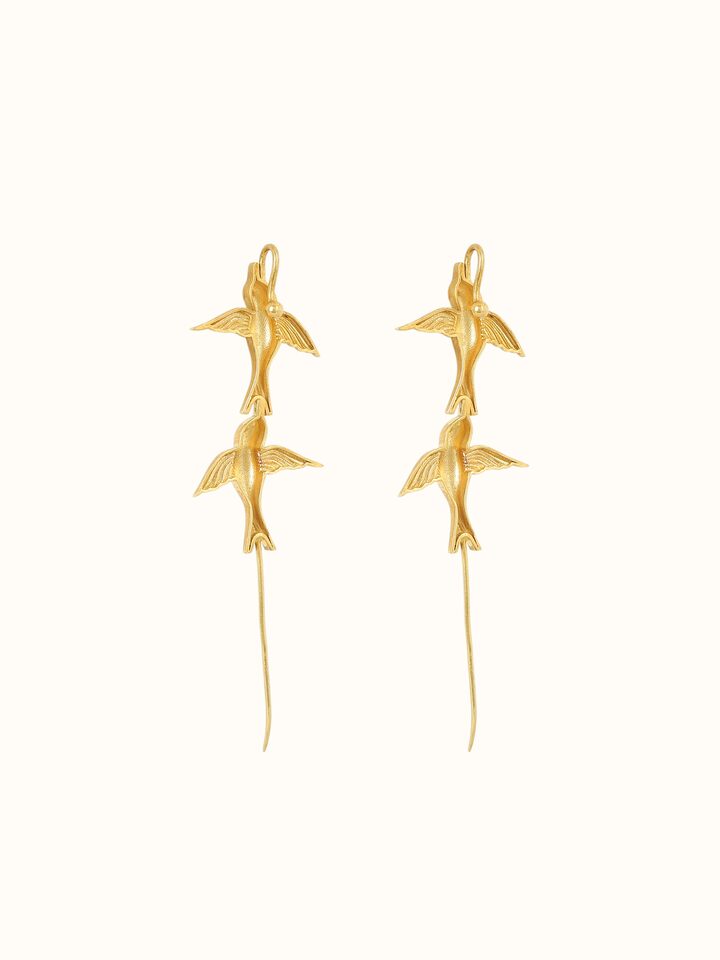 Back view of Silver Smithing Ear Cuffs