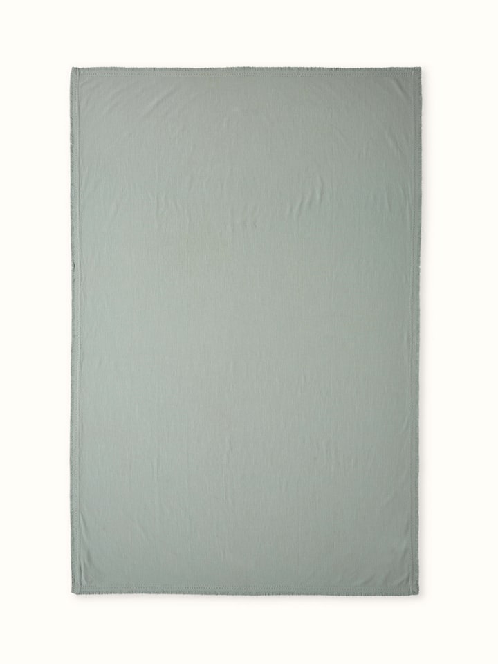 Nityam Light Green Cotton Slub Embroidered Table Cloth