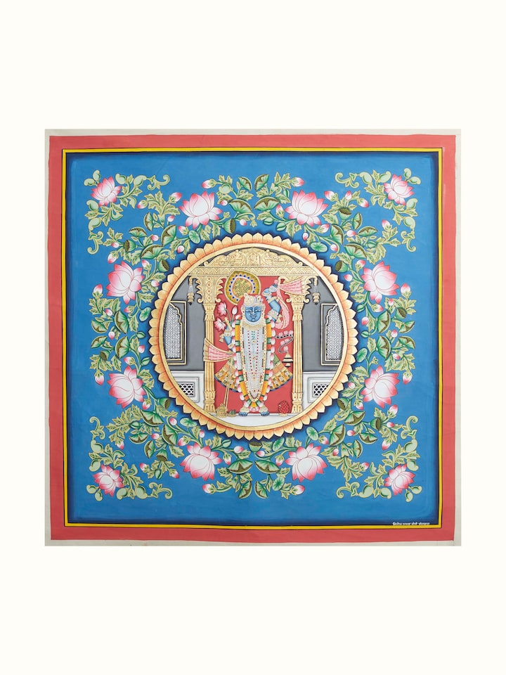 Front view of the Shrinathji Jal-kamal Pichwai Painting