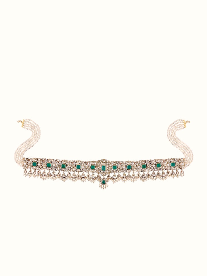 Front view of silver smithing waistbelt