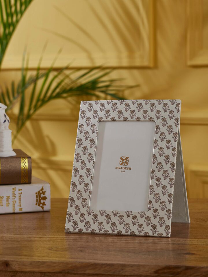 Lifestyle view of Handmade Paper Photo Frame