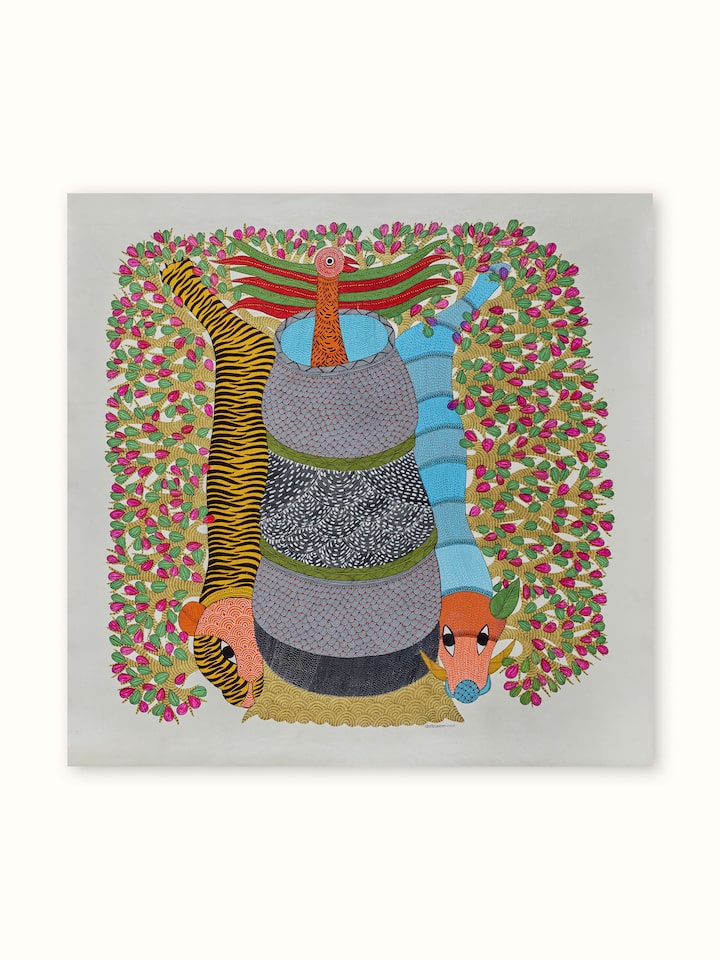 Front view of the After The Pour Gond Art