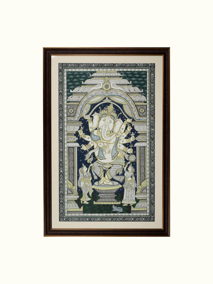 Front view of the Ganesha Pattachitra Painting