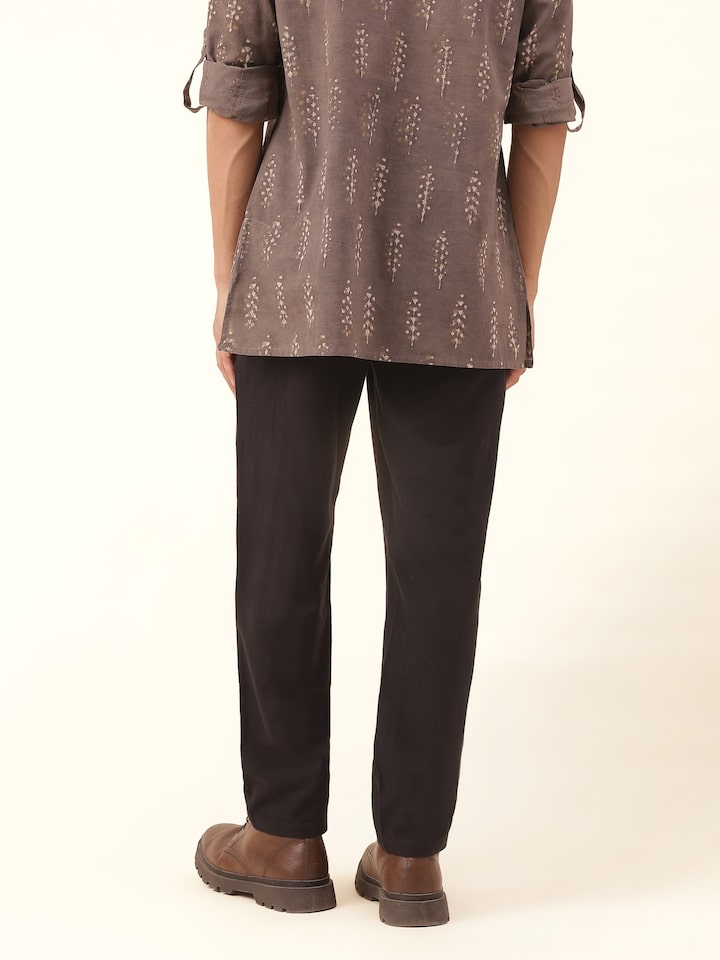 Back view revealing the complete look of this timeless wardrobe staple.
