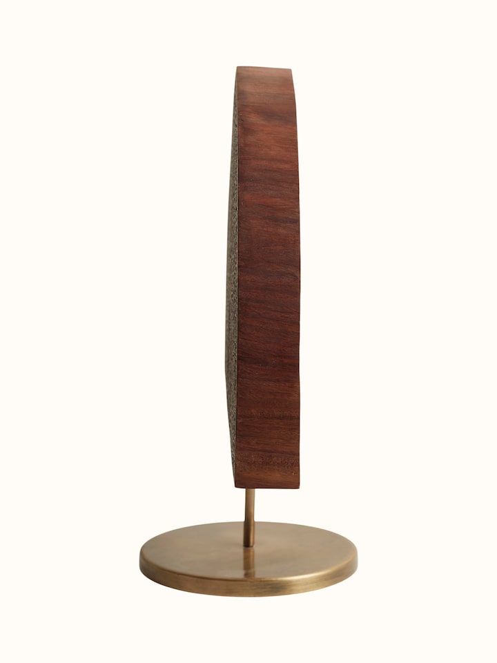 Sheesham wood carved block showing detailed pattern work – side angle
